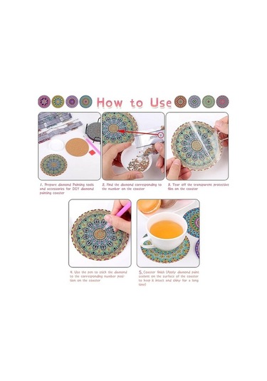 Ulzyvf Yap Tutuculu, Sanat Parça Kendin Elmas Diğer Bardak Bardak Altlıkları Altlığı Vg Diğer