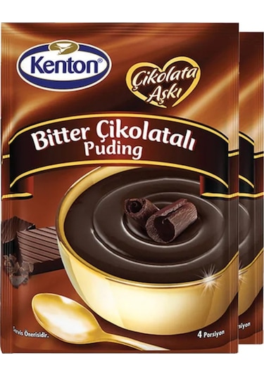 Kenton Çikolata Aşkı Bitter Çikolatalı Puding 2 x 100 G