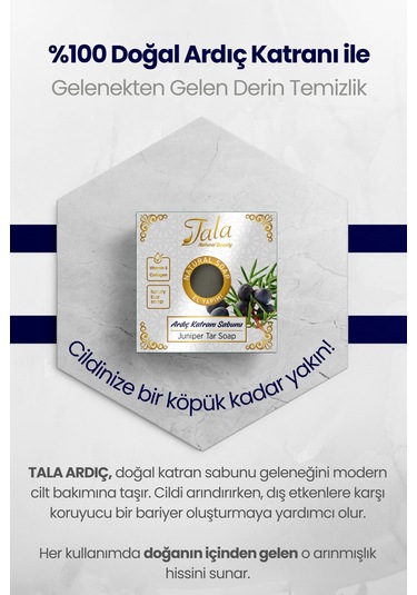 Tala Geleneksel Arındırıcı Ardıç Katranlı Sabun 150 G