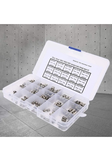 M4x0.7 M5x0.8 M6x1 İplik Onarım Paslanmaz Çelik Metrik İplik Onarım Kiti 300pcs