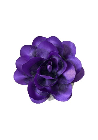 Kumaş El Yapımı Aksesuarlar Korsaj Takı Rozeti Aksesuarları Pin Broş Yeni Kumaş Sanat Yaka Iğnesi Mor
