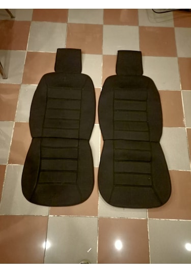 TERLETMEZ SİYAH RENK ÜNİVERSAL OTO KILIF KOLTUK MİNDERİ ÖN 2 TAKM