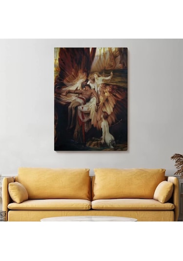 İkarus İçin Ağlayan Melekler Tablosu - Lament For Icarus-6499