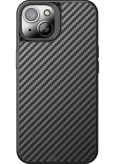 Wlons iPhone Uyumlu 14 Kılıf Aramid Karbon Fiber Magsafe Özellikli Wlons Radison Kapak WLONS-25393