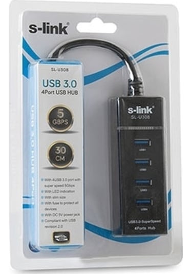 S Link Sl U308 4 Port 3.0 Usb Çoklayıcı