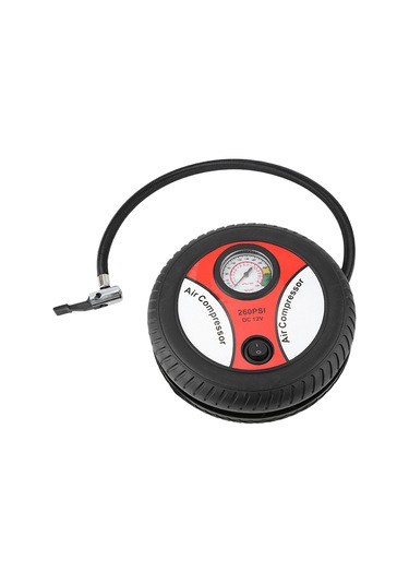 Tenfowee 12v Elektrikli Araç Hava Pompa Yüksek Basınçlı, Görsel Lastik Basıncı Ölçer, 2.4m Kablolu, Araç-motosiklet-bisiklet İçin Taşınabilir Hızlı Şişirme