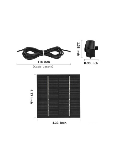 Ximistore9 Güneş Enerjili Bahçe Çeşmesi Seti - 4 Püskürtme Başlıklı Sessiz Pompa İle Şık Dekor Diğer