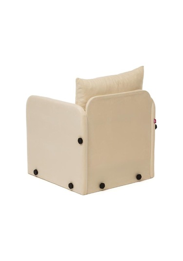Pafu Saga Tekli Katlanır Yataklı Koltuk Soho Krem