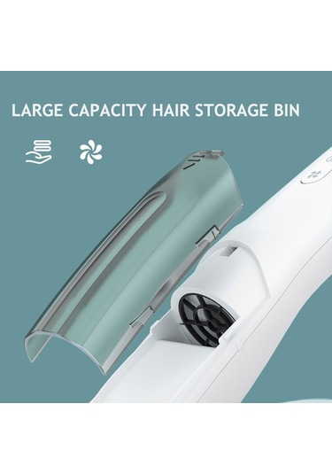 Moveevo Bebekler İçin Elektrikli Saç Kesici - Çift Motorlu, Saç Toplama Özelliği, Düşük Gürültülü, Ipx7 Su Geçirmez, Seramik Bıçaklı Siyah Model