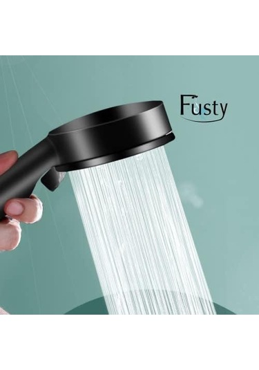 Glee Turbo Series 5 Fonksiyonlu Duş Başlığı - Yüksek Basınçlı Kaliteli El Duşu 3 Renk Seçeneği Beyaz Siyah