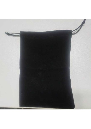 Fastbuy Siyah Kadife Çanta Seti - 20x14 Cm, Tasarımlı Organizatör, Güvenli Depolama, 2 Adet Siyah