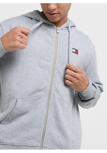 Tommy Hilfiger Tommy Hılfıger Erkek Sweatshırt Dm0dm20698-p6n Gri