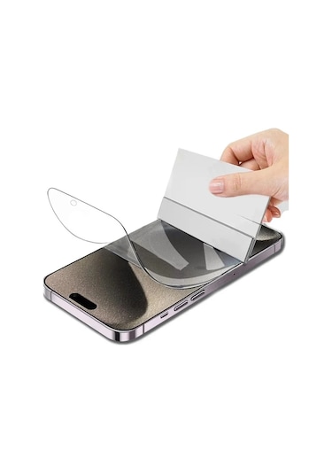İphone 16 Pro Uyumlu Uyumlu Ön Body Ekran Koruyucu Şeffaf Nano