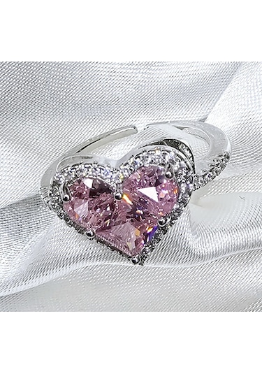 Dükkan Design Y2k Pembe Taşlı Yüzük Pembe