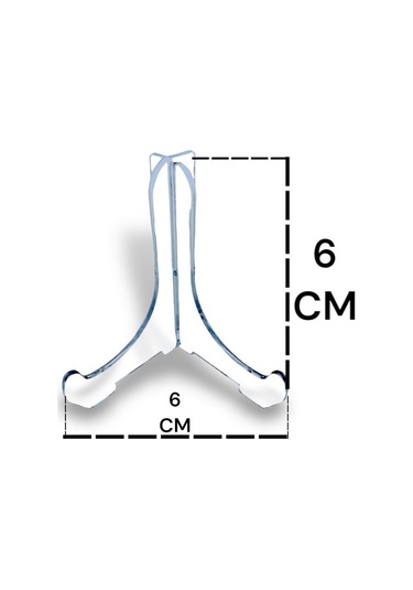 Teşhir Ayakları Geçmeli 6x6 Ayak No:0 Çerçeve Tabak Teşhir Ayağı Standı Sergi Ayak Şövalye