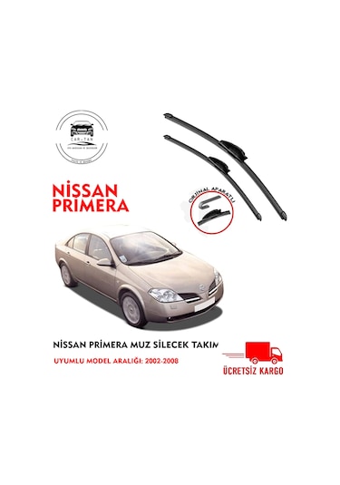 Nissan Primera P12  Silecek Seti Araca Özel  Aparat 2002-2