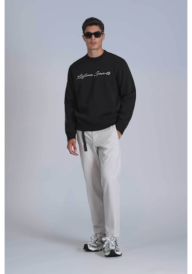 Lufian Erkek Sweatshirt Siyah 112030137 Loved 25kn28000034 N28012 Siyah