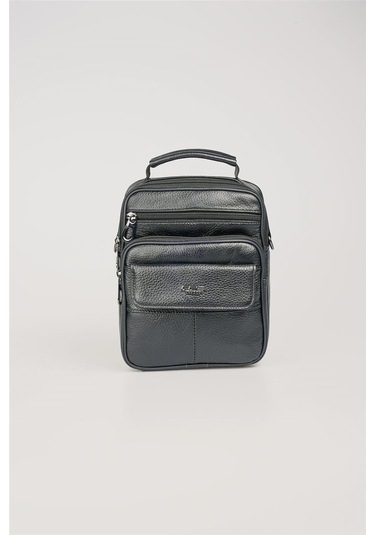 Ççs 31622 Hakiki Deri Askılı Çanta Siyah