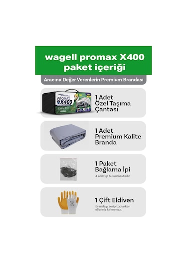 Fiat Tofaş Murat 131 Uyumlu Promax X400 Miflonlu Araba Brandası - Oto Çadır Örtü