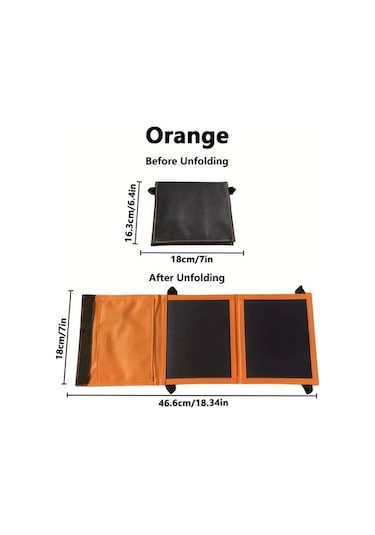 Trendooze 30w Gaojunshop01 Portatif Katlanır Solar Panel Usb Şarj Aleti Kamp Seyahat Acil Durum Koyu Renk