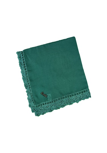 Enba Pamuklu İğne Oyalı Namaz Ve Mevlüt Örtüsü 110x110 Cm Zümrüt