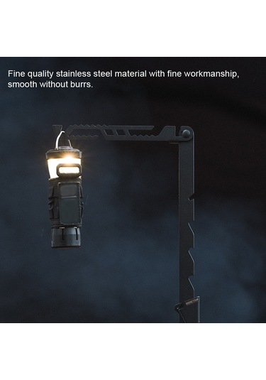 Shinetrip Açık Taşınabilir Kamp Işık Rafı Ölçeklenebilir Çok Siyah