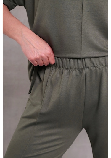 Önü Çimalı Takım Haki Yeşil Haki - Yeşil