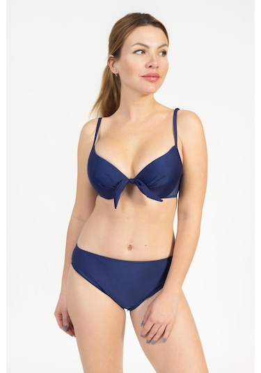 Pemilo Kadın 717 Kaplı Bikini Takımı Lacivert-lacivert 37162 - 1