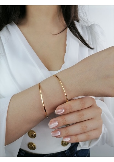 22 Ayar Altın Yatırımlık Oluklu Ajda Bilezik 10 Gr