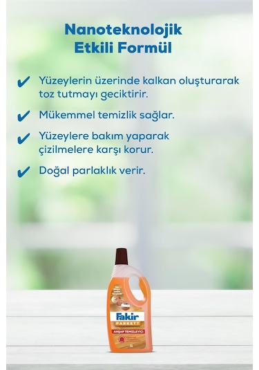 Fakir Parkett Nano Teknolojili Ahşap Temizleyici 1 L