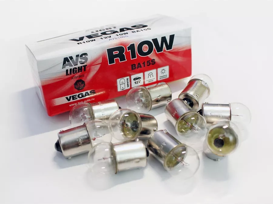 Avs Vegas Lamba 12v R10w Ba15s 10 Adet Kutu. 182950314