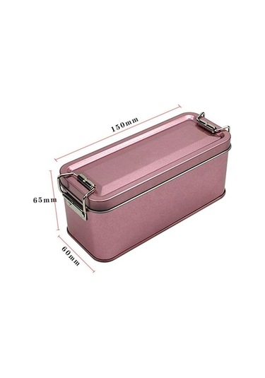 Kapaklı Dikdörtgen Demir Kutu Eski Moda Tokalı Demir Kutu Yüksek Kaliteli Şeker Kutusu Gül Kırmızı Gül Kırmızı