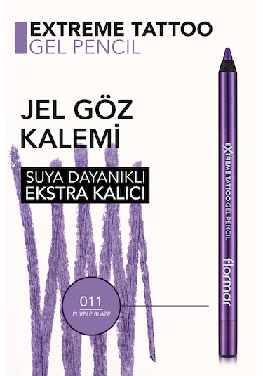 Flormar Extreme Tattoo Akmayan Kajal Göz Kalemi 011 Purple Blaze