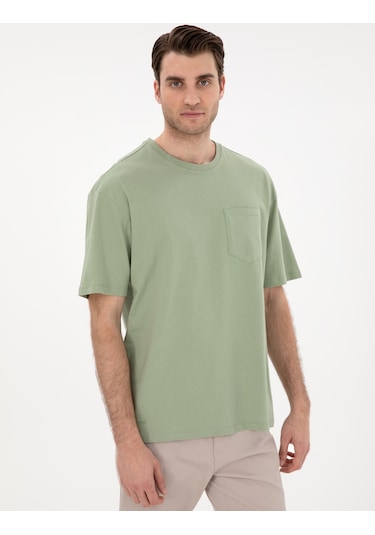 Pierre Cardin Erkek Çağla Tişört Basic 50306991-vr016 Çağla