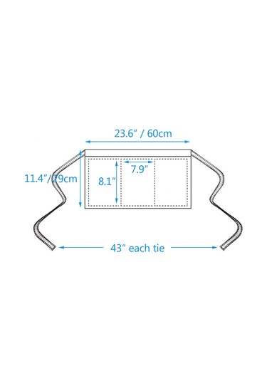 3 Cepli Kemer Önlüğü - Garson Garson Kısa Önlük Siyah Diğer