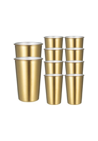 Tenfowee 304 Çelik 10'lu Paket 500ml Kırılmaya Dayanıklı Nordik İçecek Bardağı - Kahve/su İçin Tek Katmanlı Koruyucu Bardak Diğer Tenfowee 304 Çelik 10'lu Paket 500ml Kırılmaya Dayanıklı Nordik İçecek Bardağı - Kahve/su İçin Tek Katmanlı Koruyucu Bardak Diğer