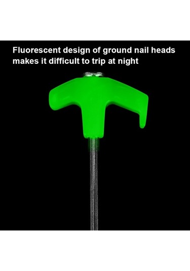 Pazly Parlak Çadır Spiral Çivi - Yüksek Dayanımlı Çelik 250mm Kamp Kazığı Gümüş Renk Gümüş