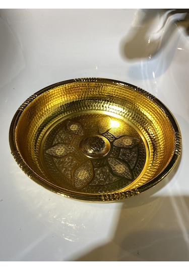 İsaoğlu Yapı Altın Hamam Tası Komple Pirinç Ağır Tas Paslanmaz Kurna Tası Kurna Musluğu Gold Renk Gold