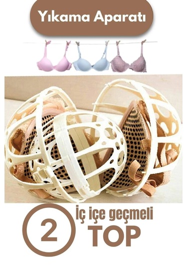 2'li Set Bıçak Bileyici Ve 2 Adet Sütyen Yıkama Topu Beyaz