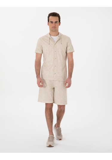 Pierre Cardin Erkek Bej Şort Örme 50302548-vr011 Bej