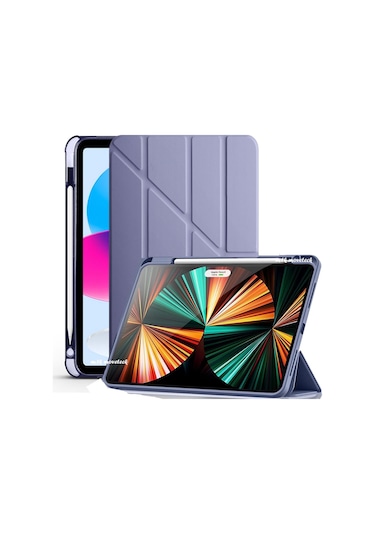 Huawei Matepad Se 11''inç 2024 Kılıf Kalem Bölmeli Katlanabilir Uyku Modlu Yumuşak Silikon Kapak