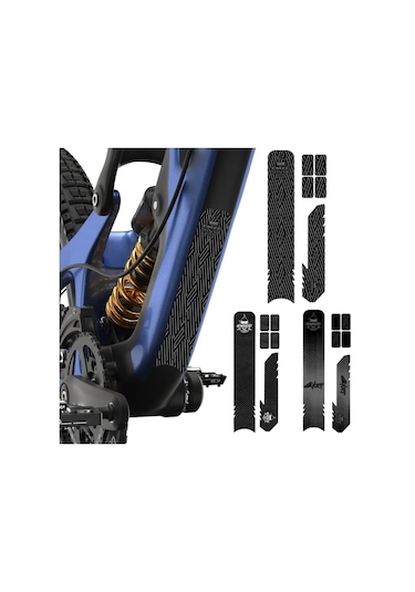 Anime Tarzı-bisiklet Çerçeve Korumaları Etiket Zincir Korumaları Koruyucu Kapak Koruyucu Film Bisiklet Zincir Koruyucusu Yol Bisikleti İçin Beyaz - Siyah