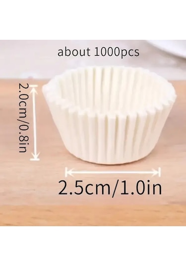 Willowhaven 1000 Adet Yeşil Mini Renkli Cupcake Kalıbı Kağıdı Paskalya Çiçek Desenli Diğer