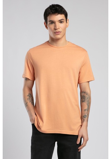 Lee Cooper Gael Erkek O Yaka T-shirt Somon-19818 Somon