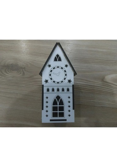 Lavanta Tasarım Işıklı Büyük Maket Ev 3 Beyaz