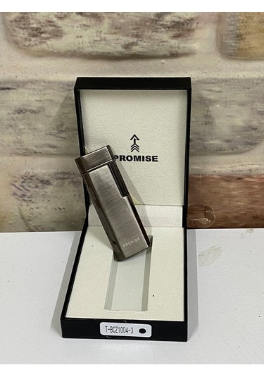 Promise Marka Füme Renk Gazlı İnce Kişiye Özel Çakmak