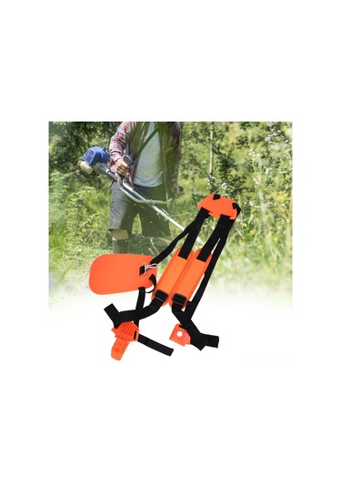 Xiyyadms Nylon Çift Omuzlu Bahçe Aleti Askısı - Ayarlanabilir, Ağır Gereçler İçin Konforlu, Yeşil Alan Bakımı Turuncu