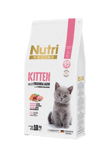 Nutri Feline Somon Etli Yavru Kedi Maması 10 KG