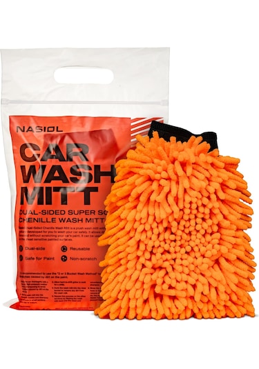 Nasiol-SET 15-Araç Yıkama 3'lü Seti-Araç Yıkama Şampuanı,Araç Kurulama Havlus,Araç Yıkama Eldiveni-25 Yıkama