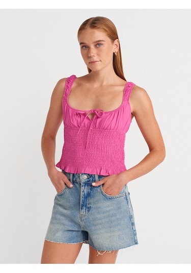 Dilvin 50867 Askılı Bluz-ş.pembe Ş.pembe